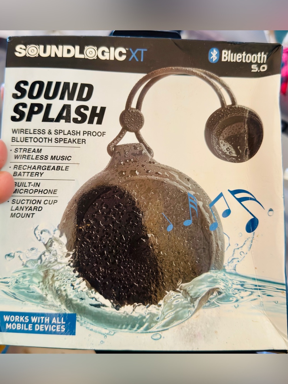 Sound Splash Wireless Bluetooth 5.0 Speaker - Black